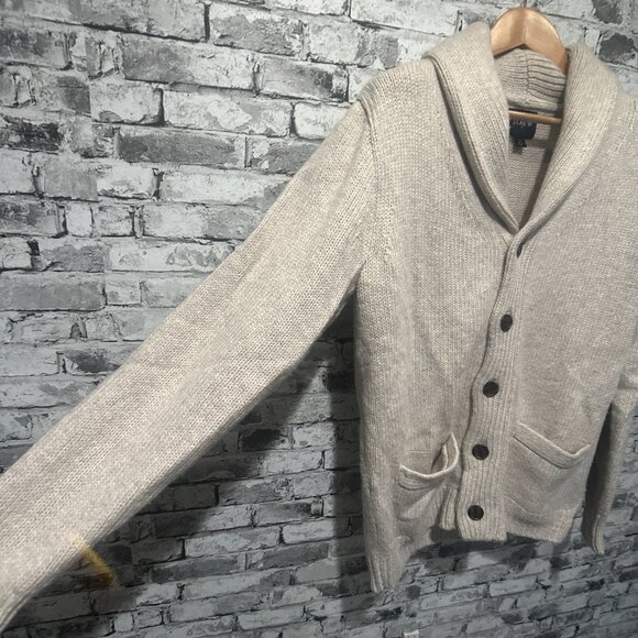 EUC J.Crew Men's Chunky Jersey Cardigan Sweater Size M - Picture 3 of 16